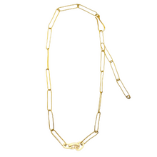 Load image into Gallery viewer, Antler Link Chain Necklace - 24K Gold
