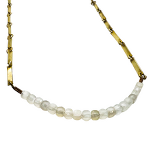 Load image into Gallery viewer, Bar Chain Layering Necklace - Sapphire
