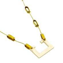 Load image into Gallery viewer, Brass Chain Labradorite Shed Deer Antler Necklace
